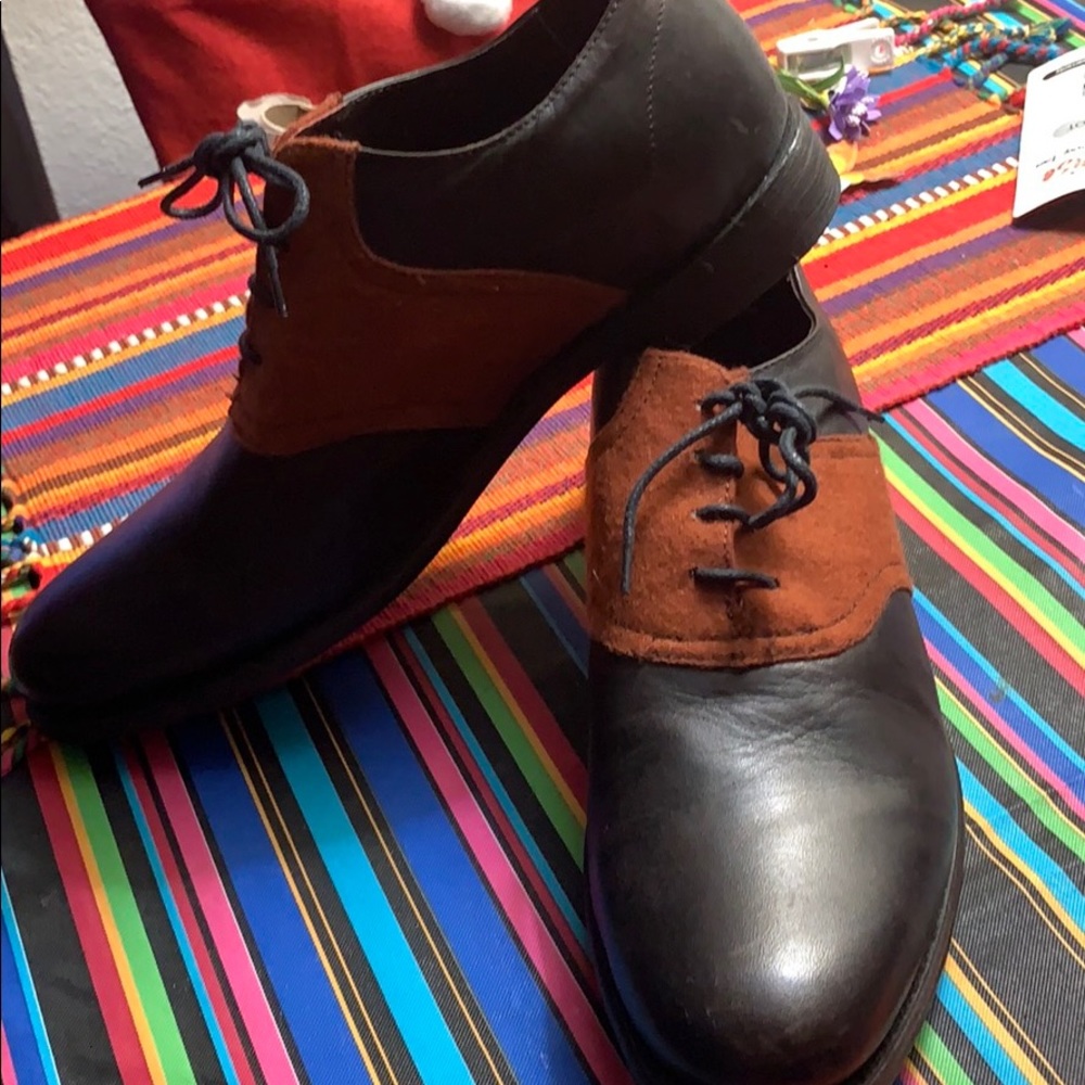 Jd Fisk men’s dress shoes size 9.5 - orange brown saddle